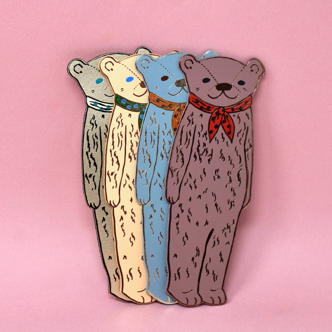 Bear Bookmark: Heritage Blue