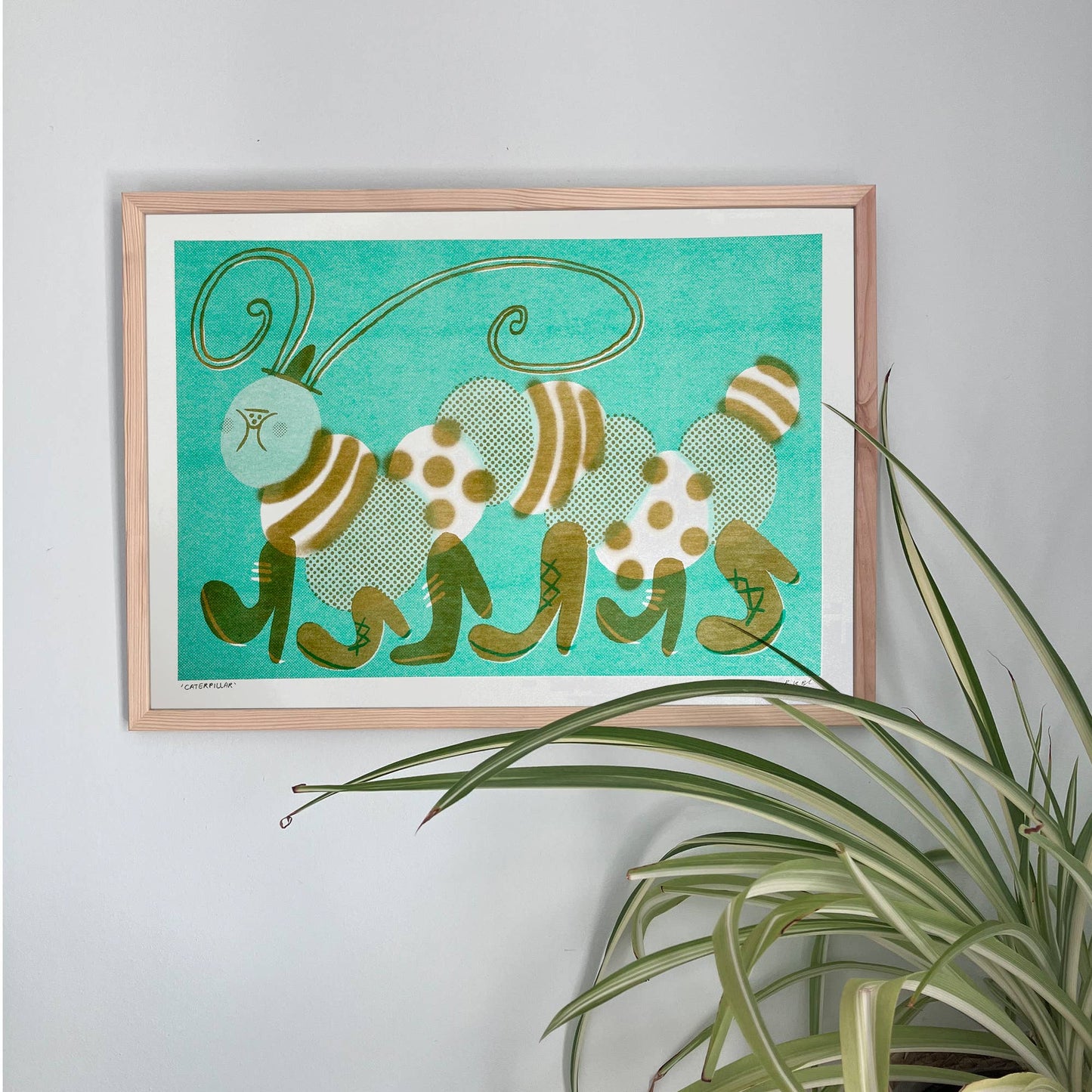 A3 Riso Print - Caterpillar