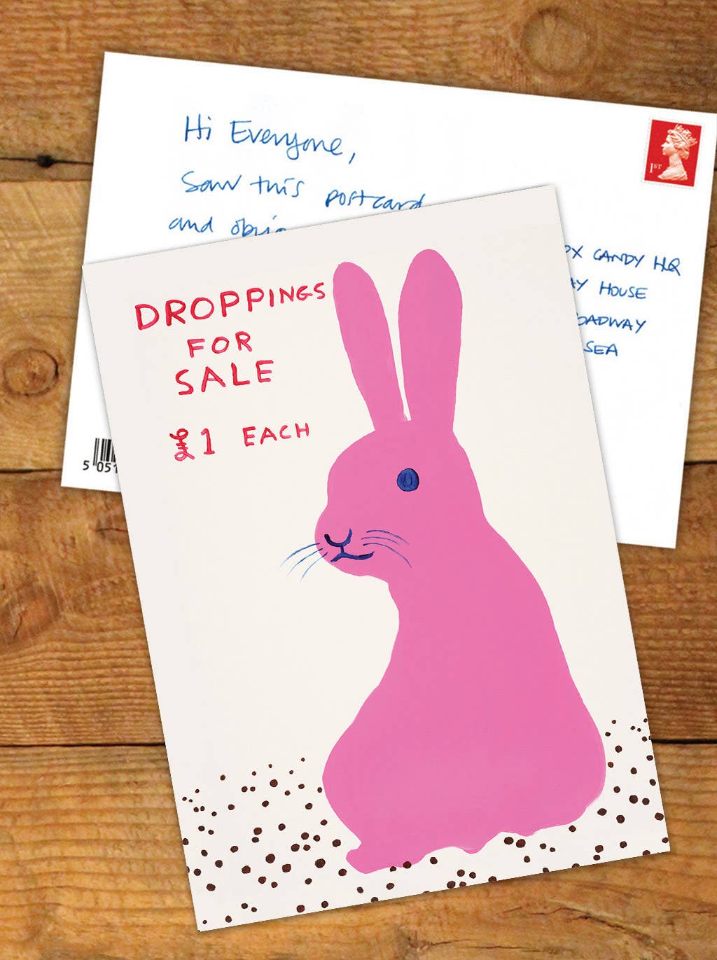 Droppings For Sale David Shrigley Postcard