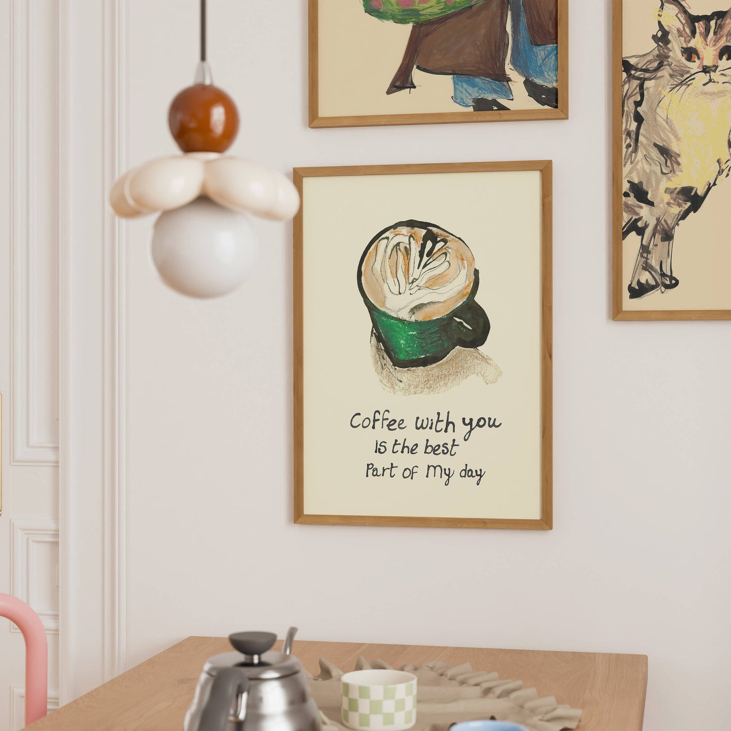 Coffee With You Is The Best Part Of My Day Print: A4