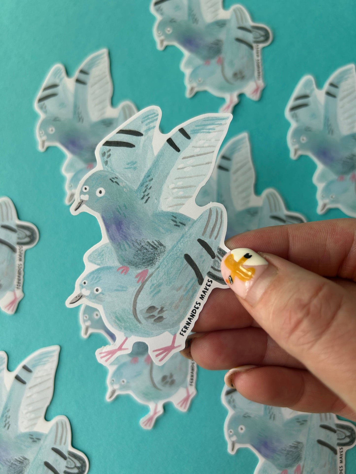 Bruce and Barry Pigeon Vinyl Sticker