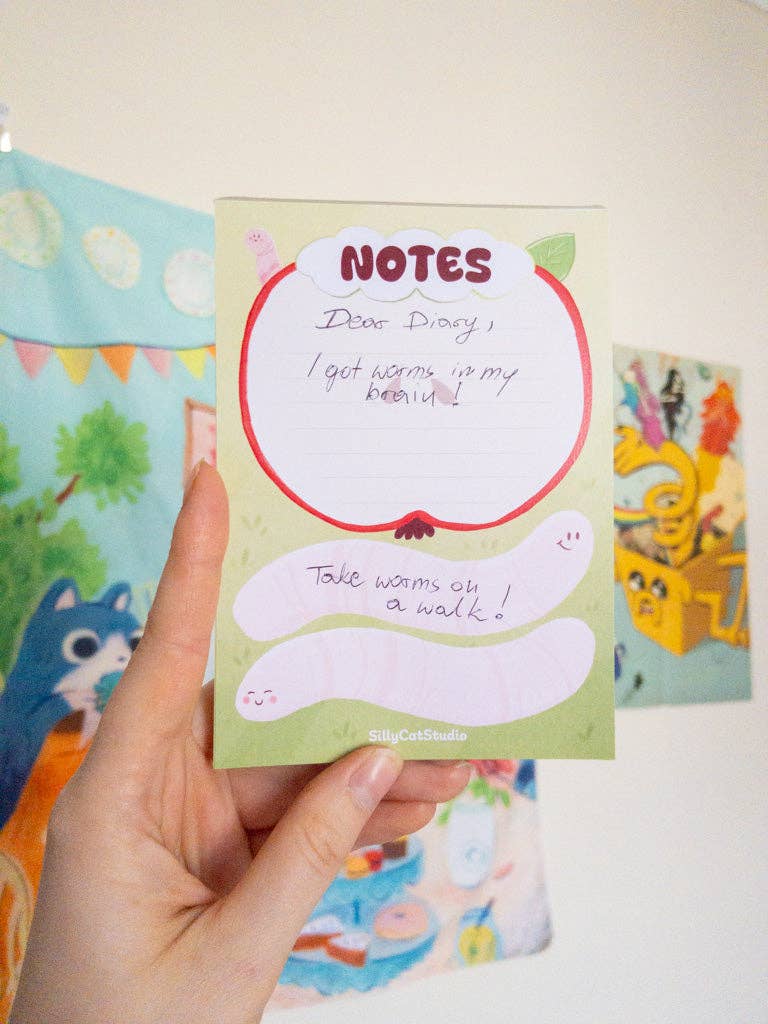 Apple Worms Notepad