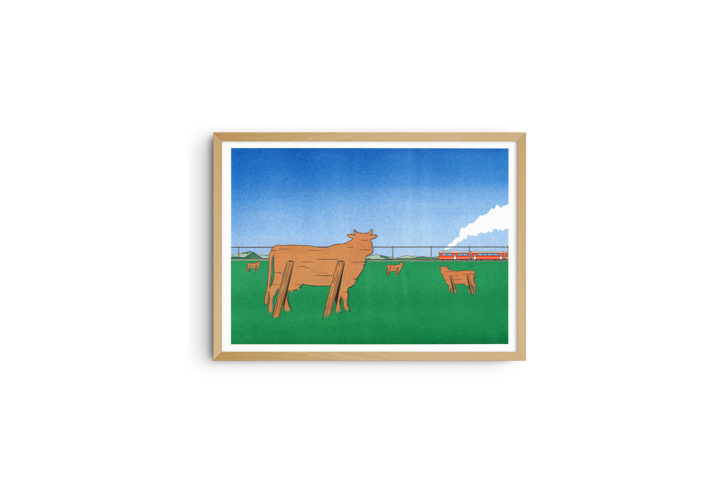 A3 poster - Simon Bailly - Watch the trains go by