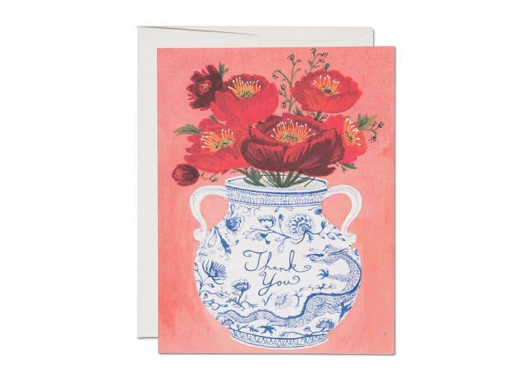 Dragon Vase thank you greeting card: Boxed Sets