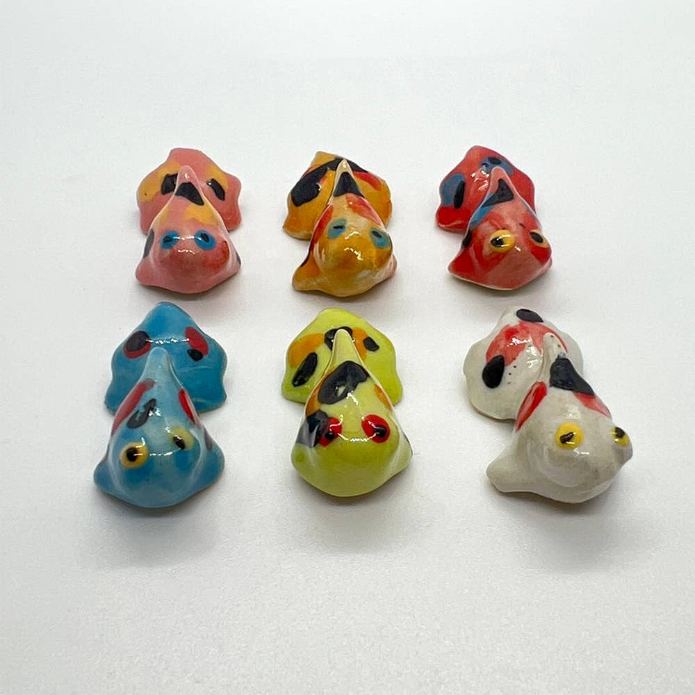 Mini Ceramic Figurines, Assorted Colour, Approx. 2cm: Wild Cat (#35)