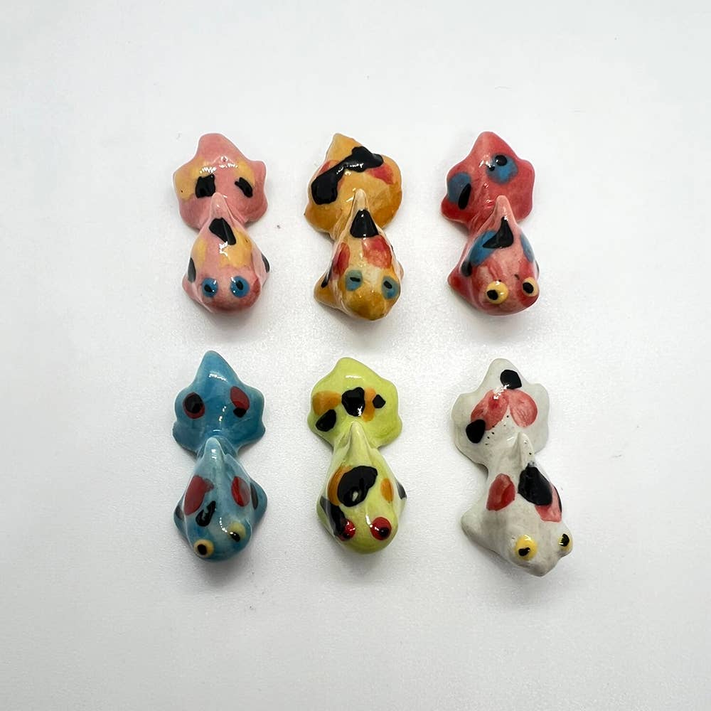 Mini Ceramic Figurines, Assorted Colour, Approx. 2cm: Owl (#19)