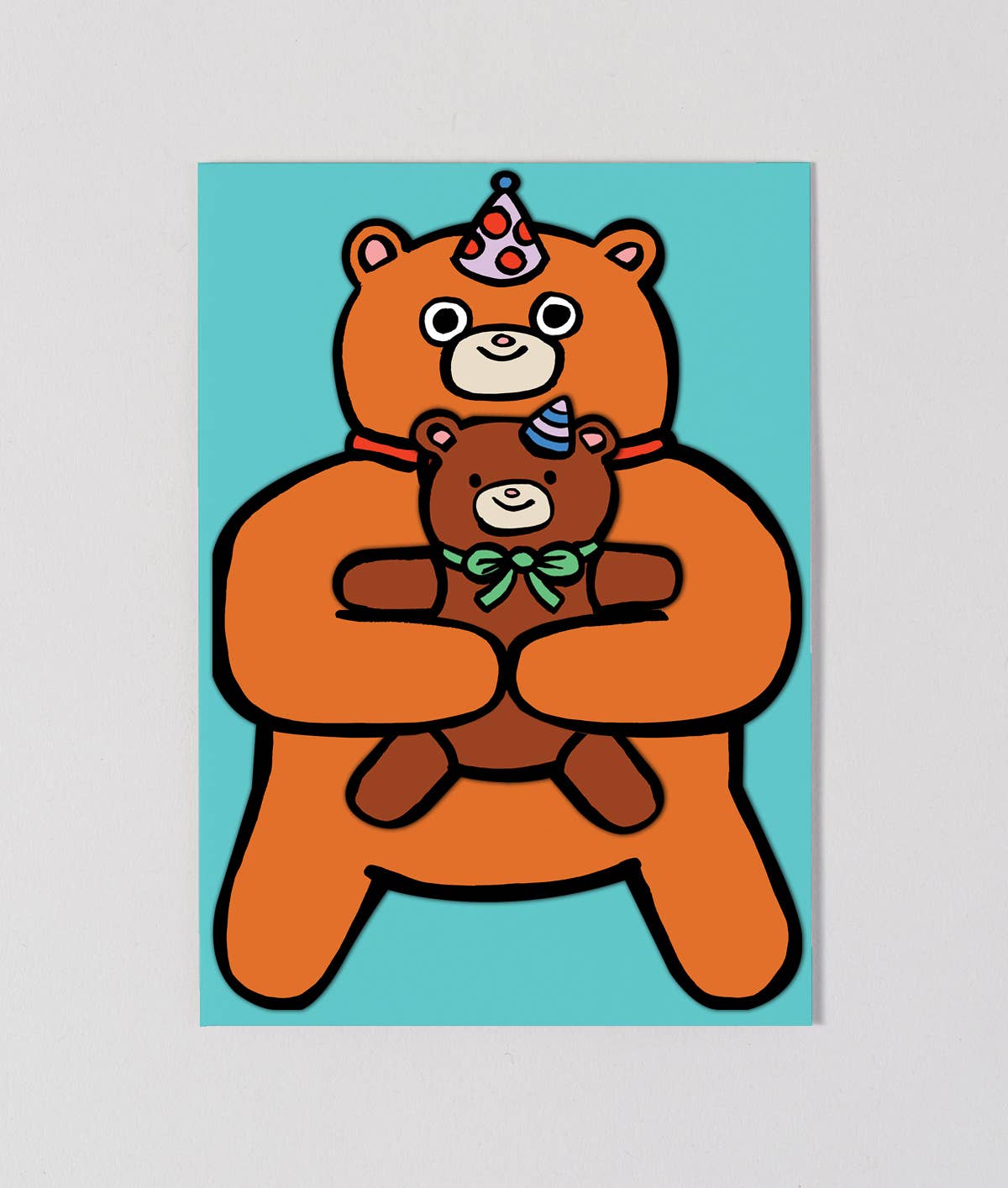 Bear With Mini Card Kid's Greeting Card