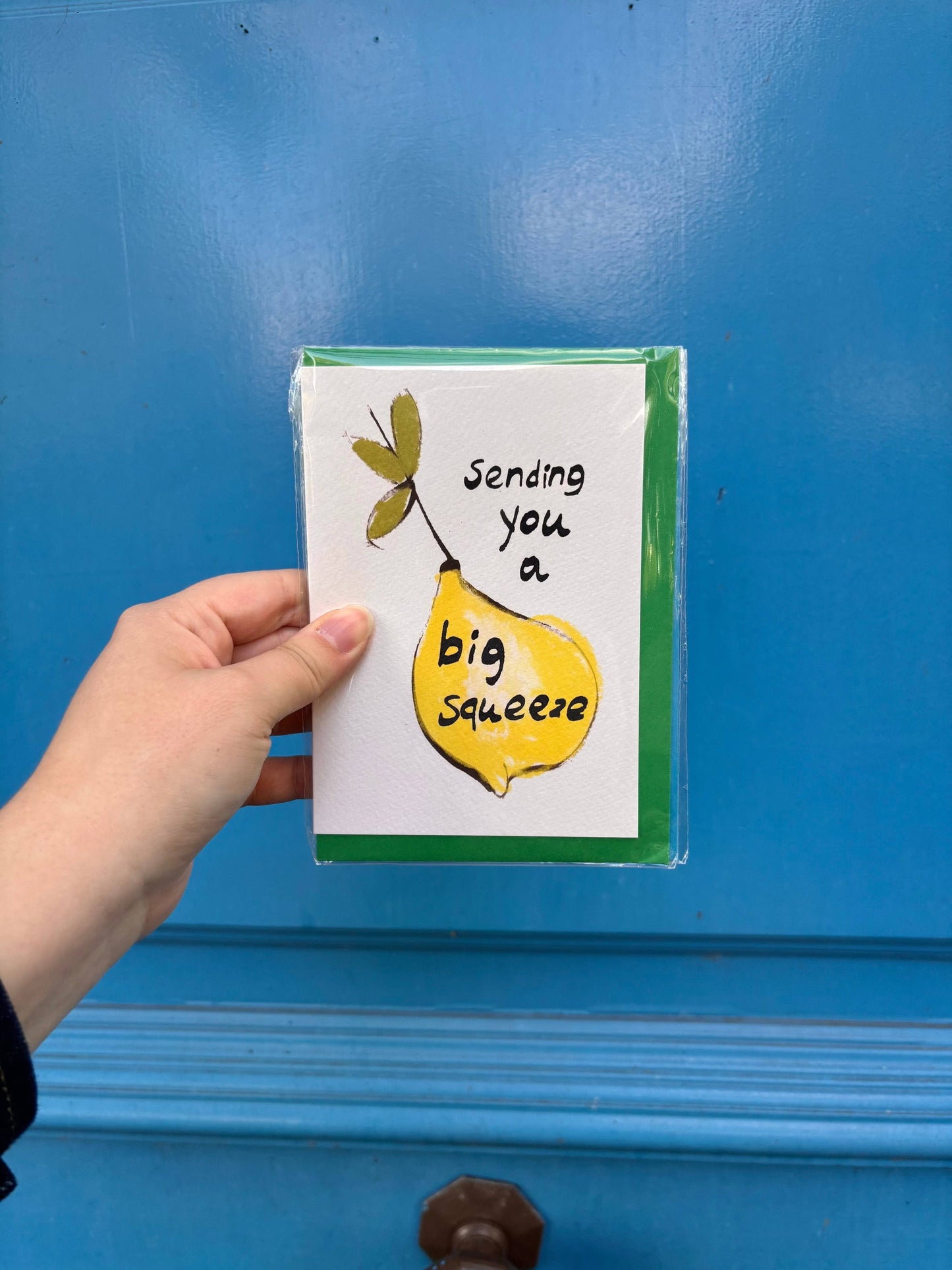 Sending You A Big Squeeze A6 Card
