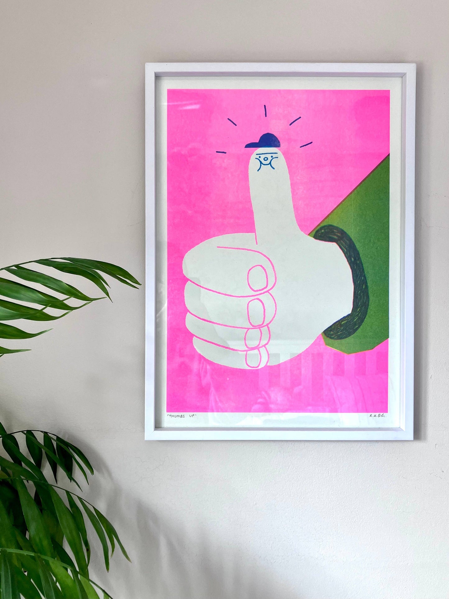 A3 Riso Print - Thumbs Up 
