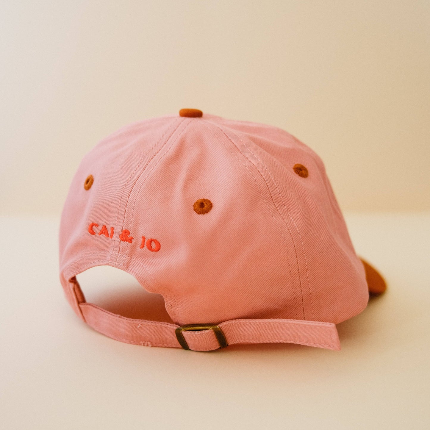 Hibiscus embroidered cap