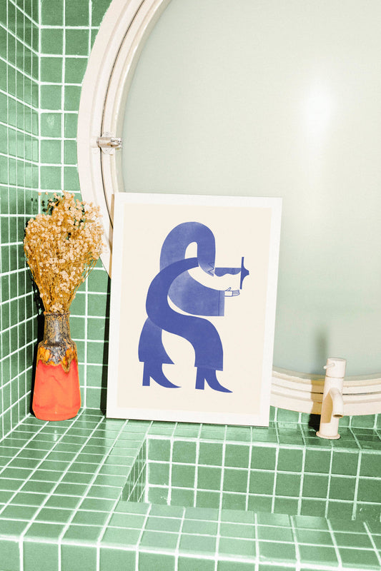 A3 Here Comes The Cowboy Art Print