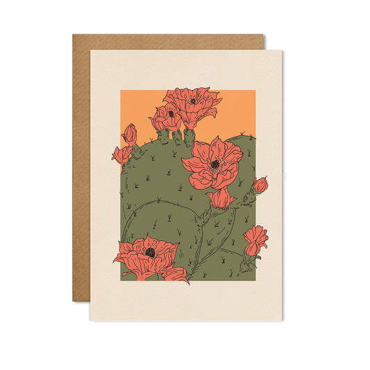 Cactus Flower Card: Cello-free