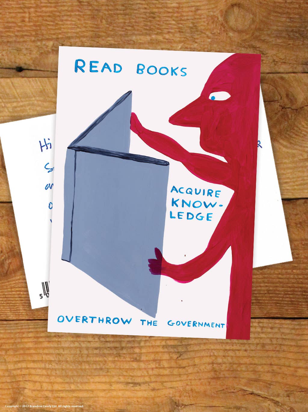 Funny A6 Art Postcard By David Shrigley - Read Books