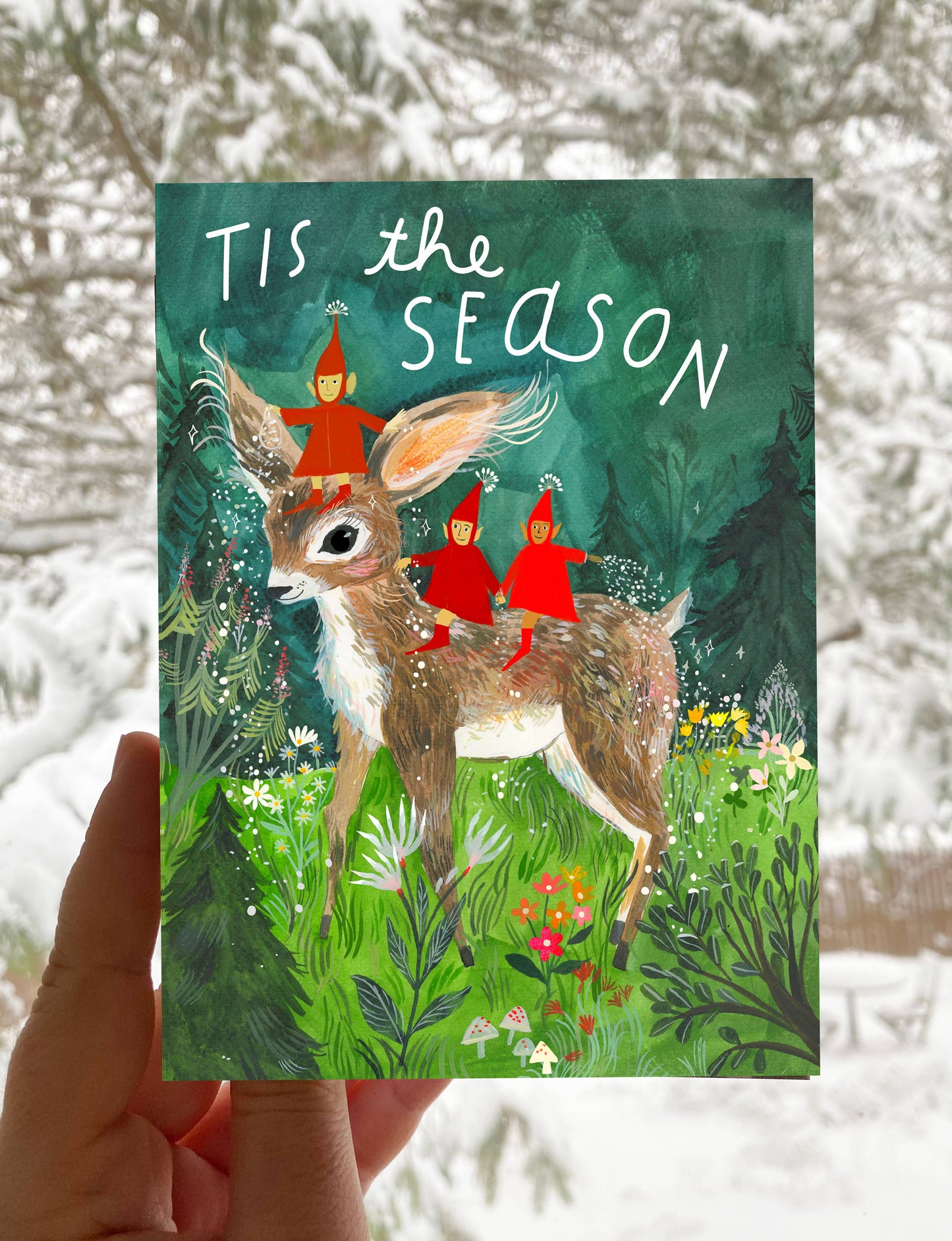 Tis The Season Deer and Imps Card