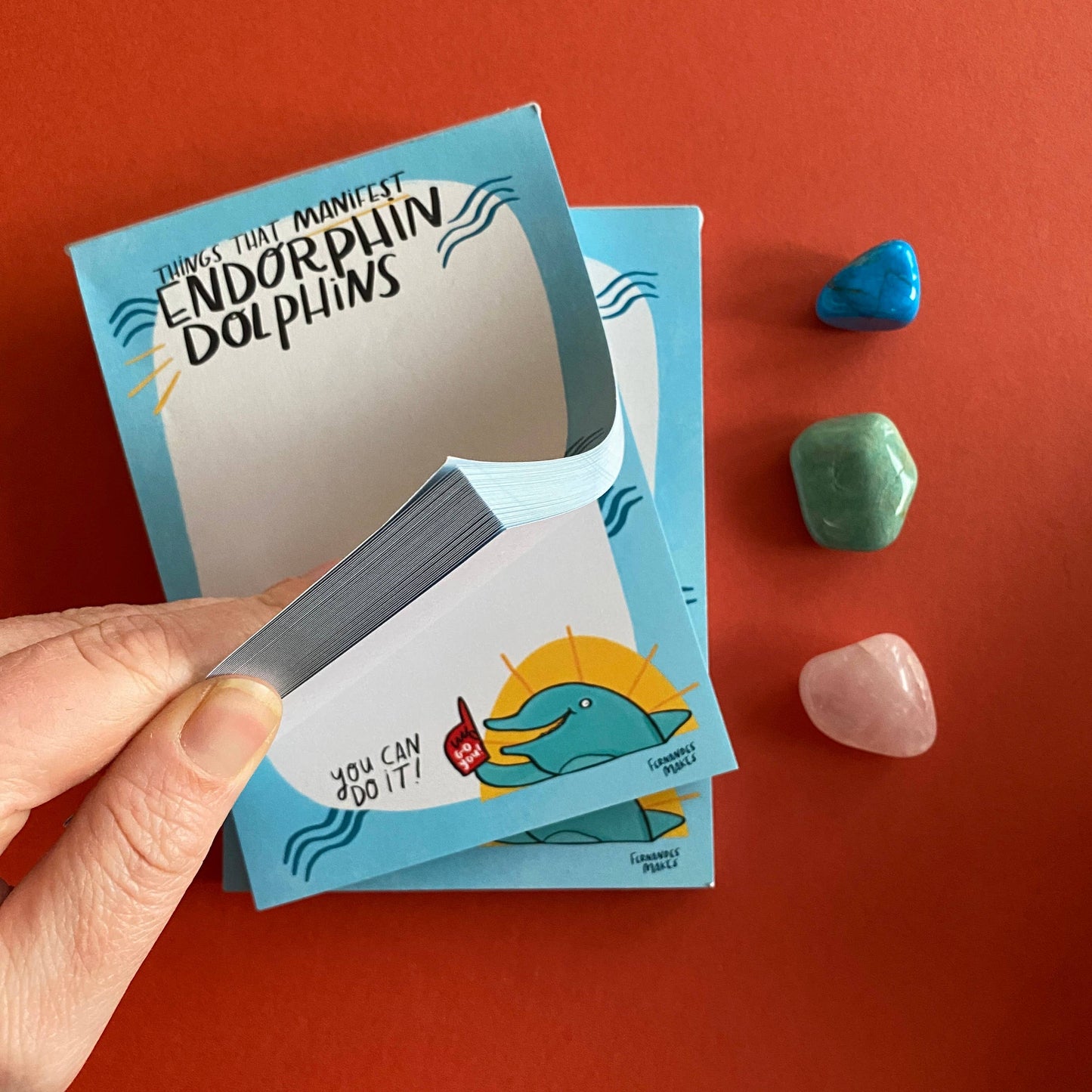 Things That Manifest Endorphin Dolphins A6 Jotter / Notepad
