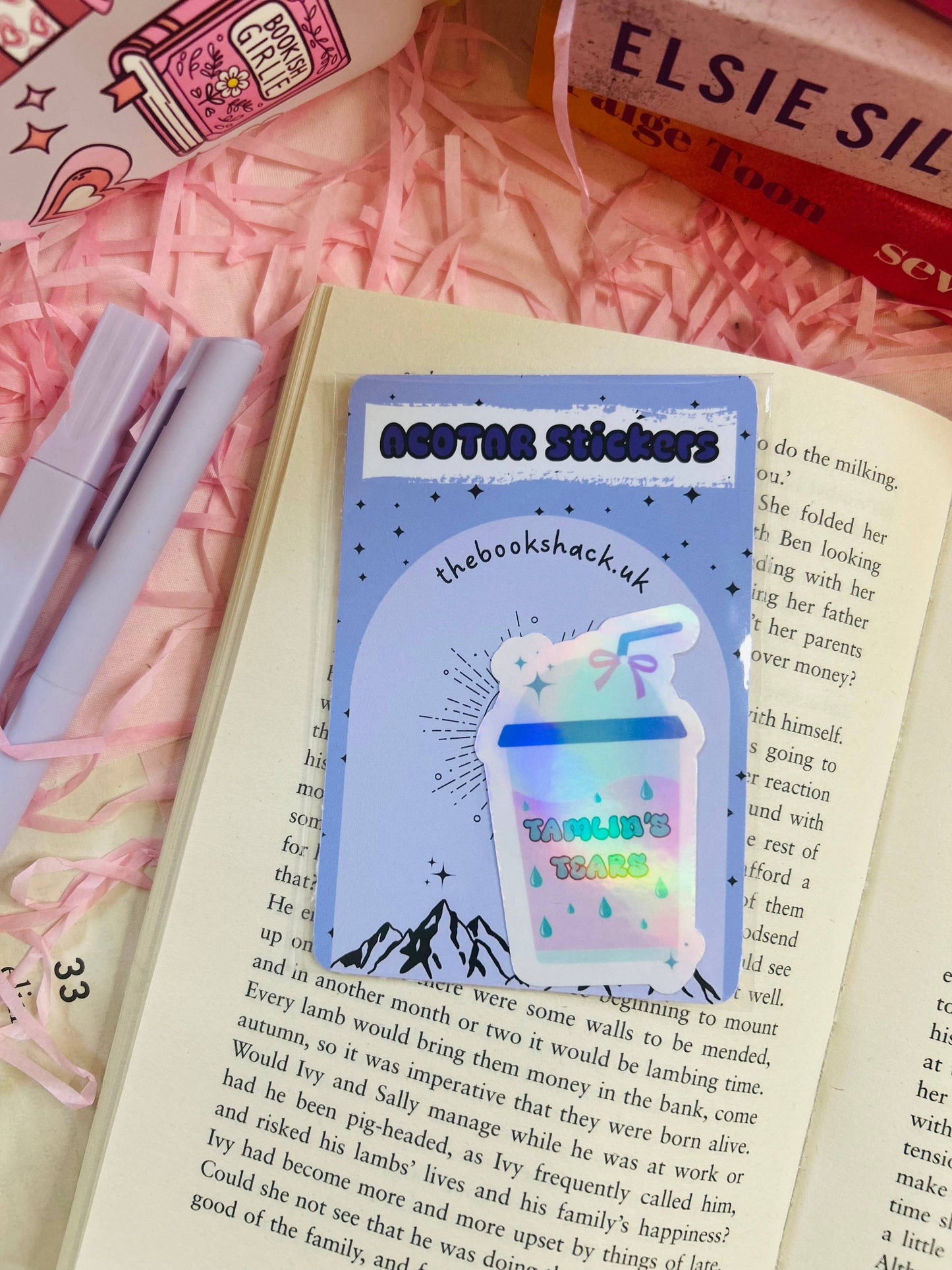 Tamlin’s Tears Holographic Sticker – ACOTAR Inspired 💧✨ ACOTAR Inspired Fantasy Sticker, acotar, bookish gifts, fantasy stickers