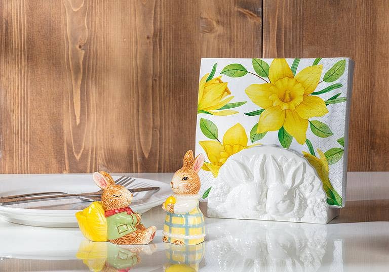 Dress Up Bunnies Salt & Pepper-3"H