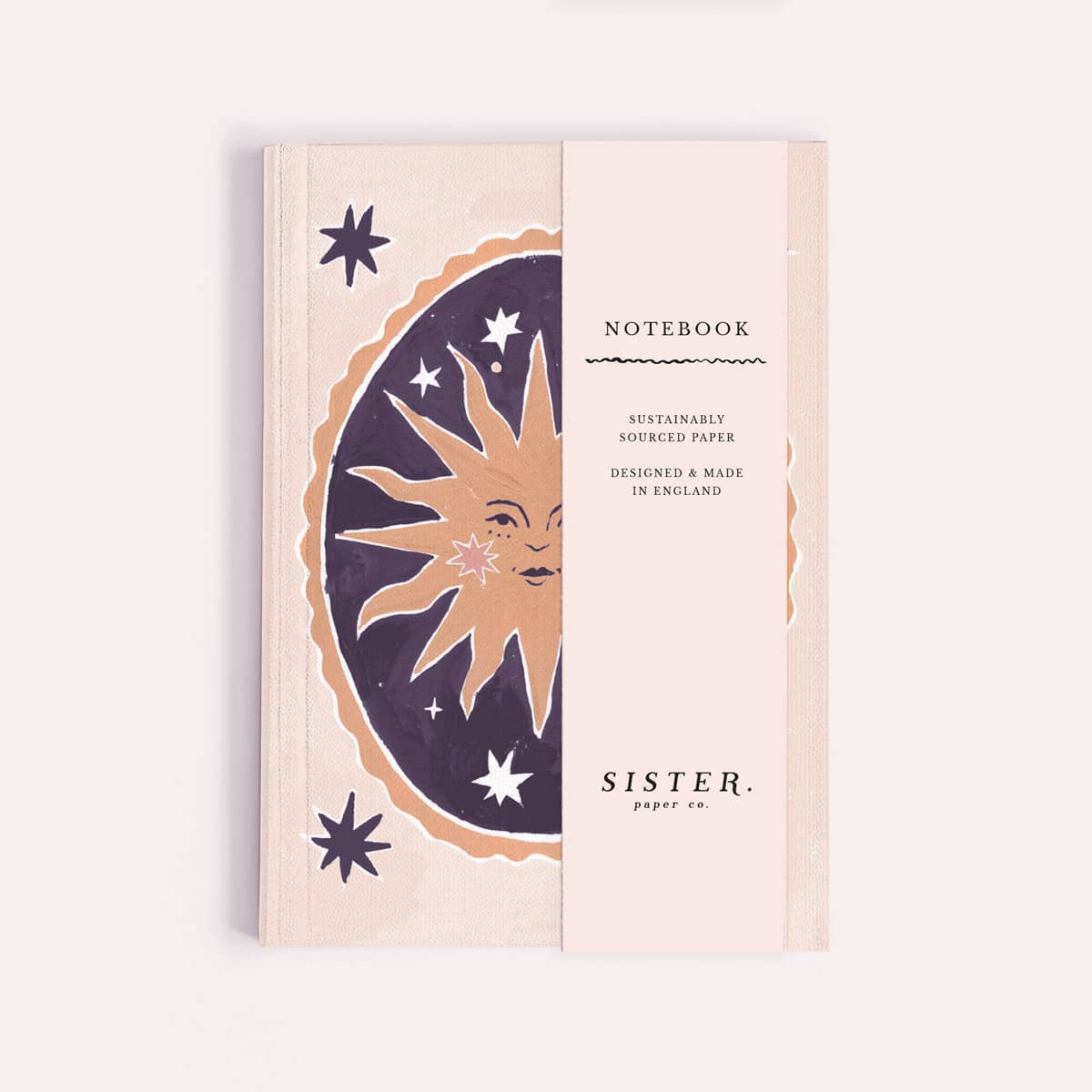 Smiling Sun Pocket Notebook | Plain Page Mini Blank Journal
