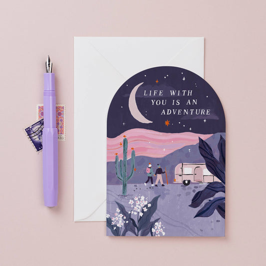Desert Adventure Card Anniversary Card