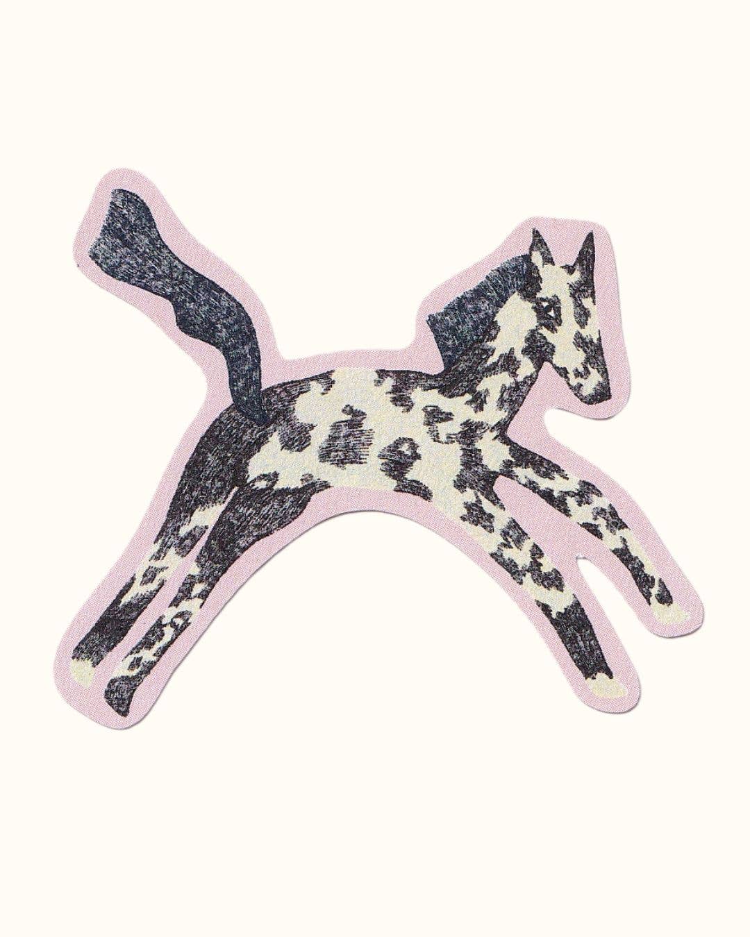 Black & White Horse Sticker