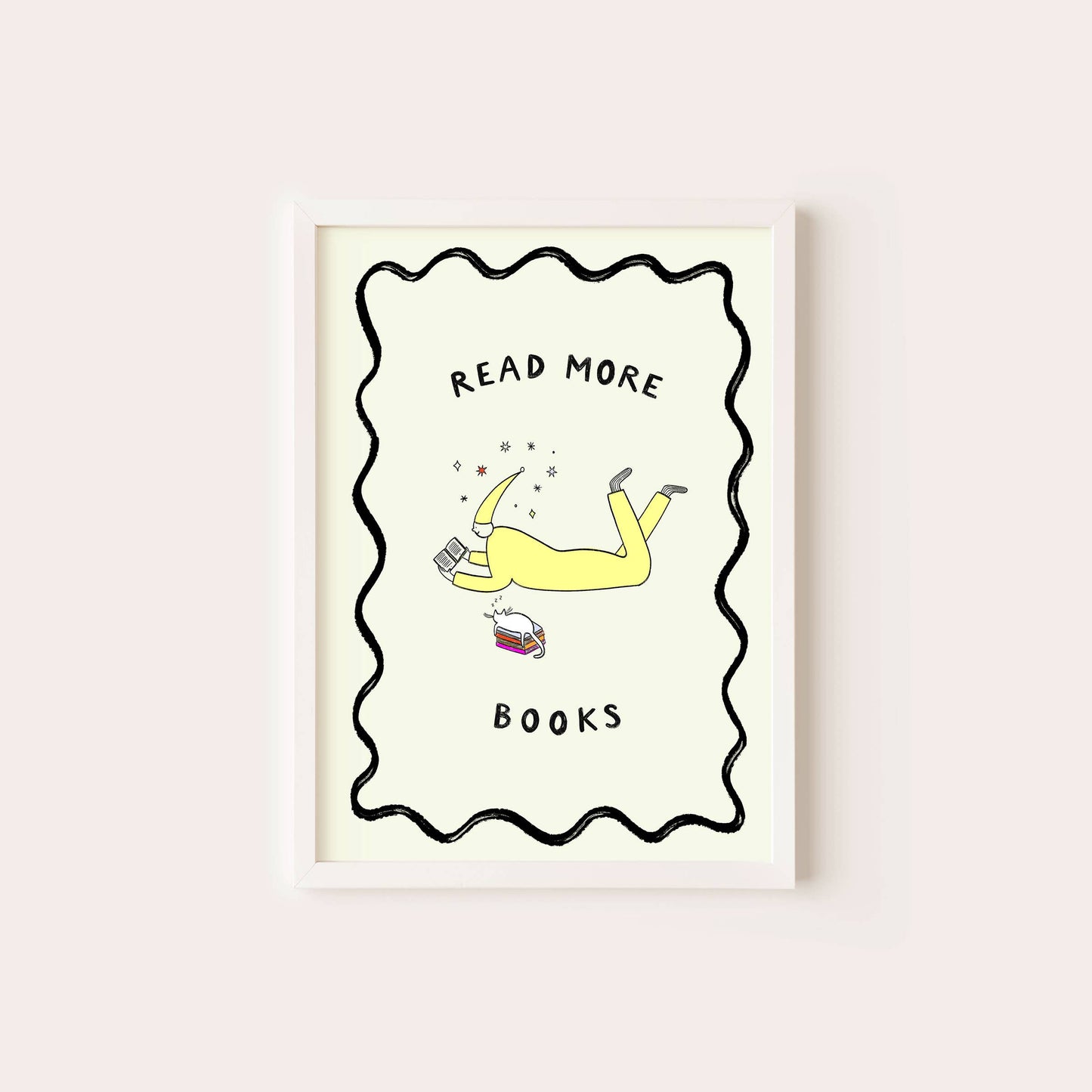 Read More Books Art Print | Bookish Art | Reading Print: A4