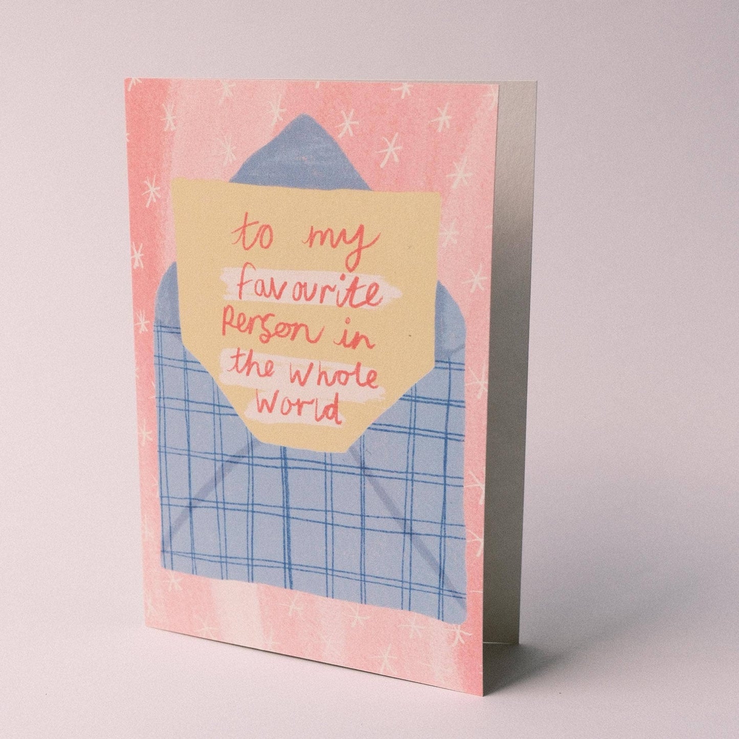To My Favourite person Illustrated greetings card
