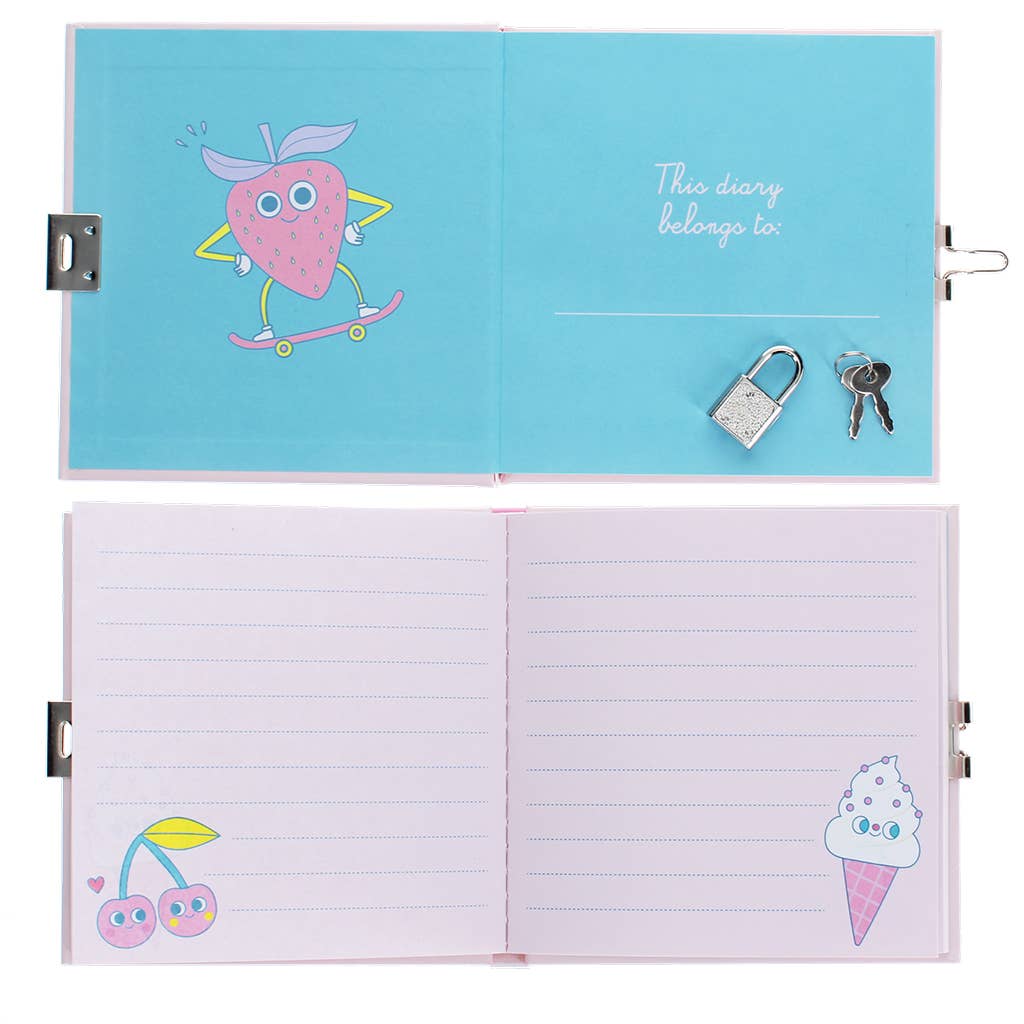 Secret diary with padlock