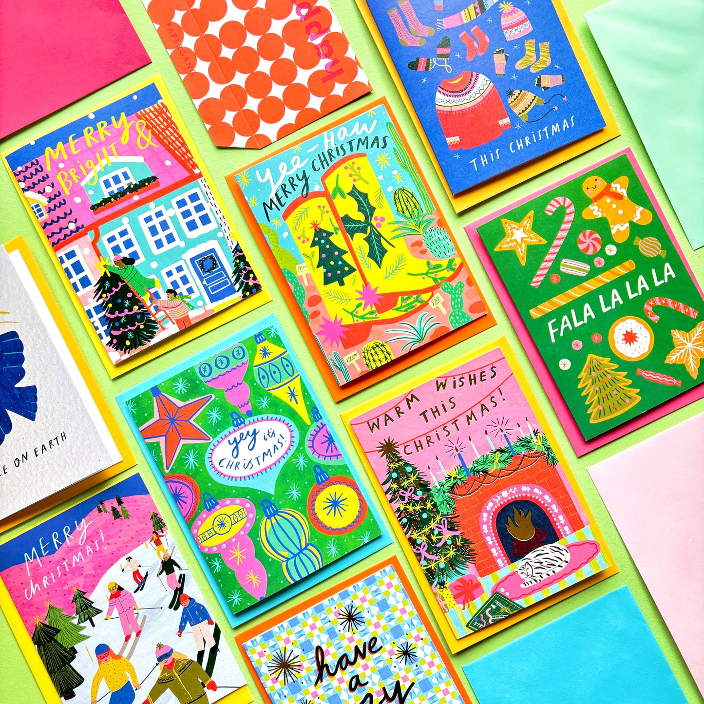 Have a cozy christmas patchwork christmas greetings card