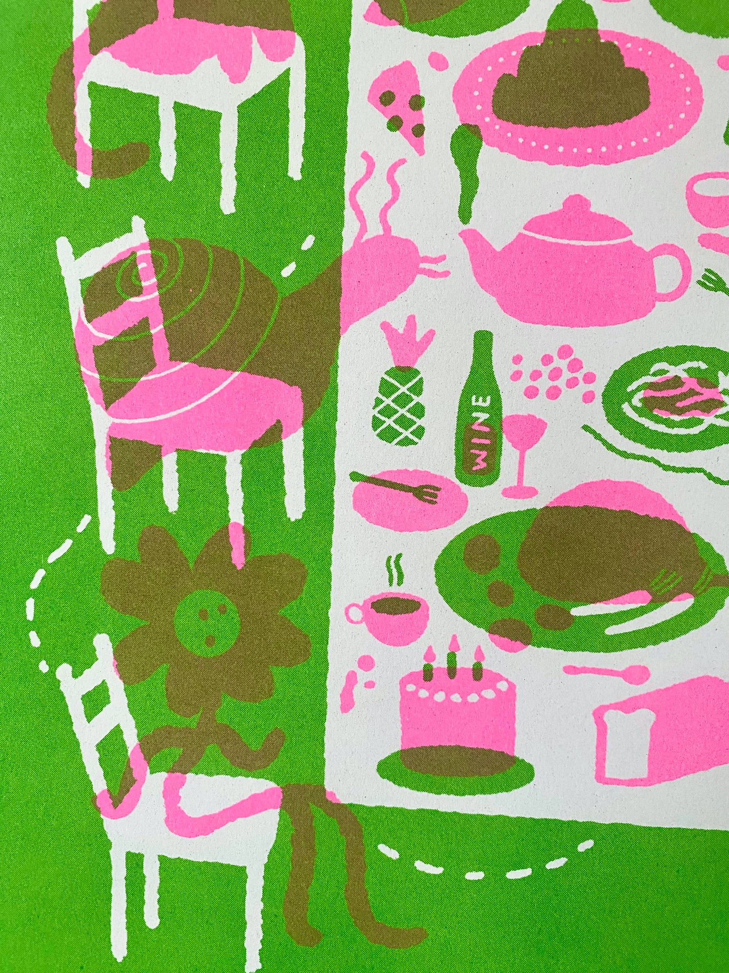 A3 ‘Dream Dinner Party’ Risograph Print