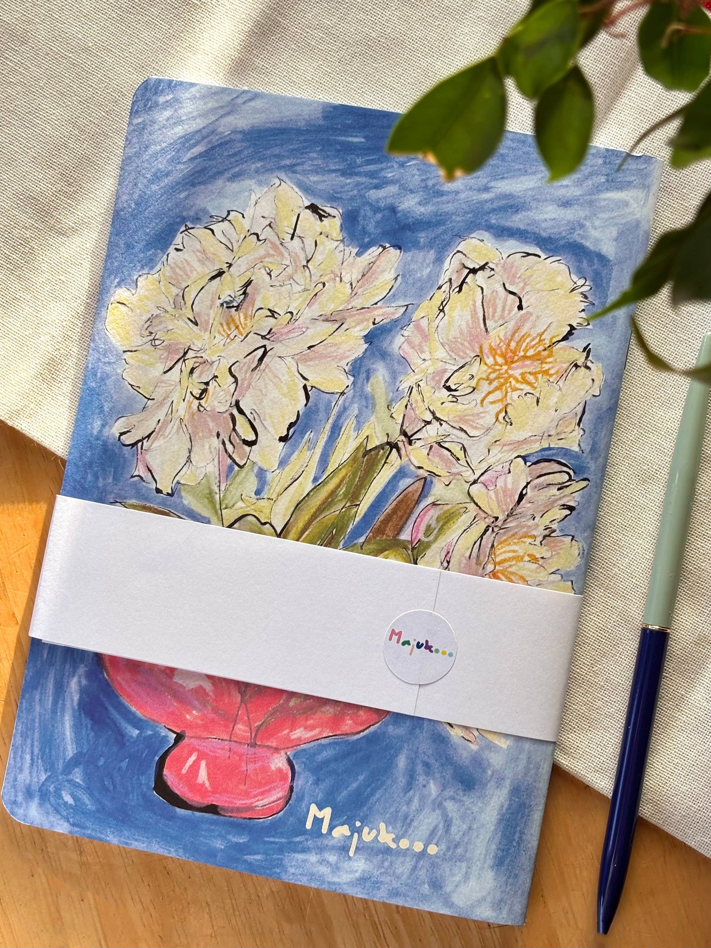 Peonies A5 Softcover Notebook