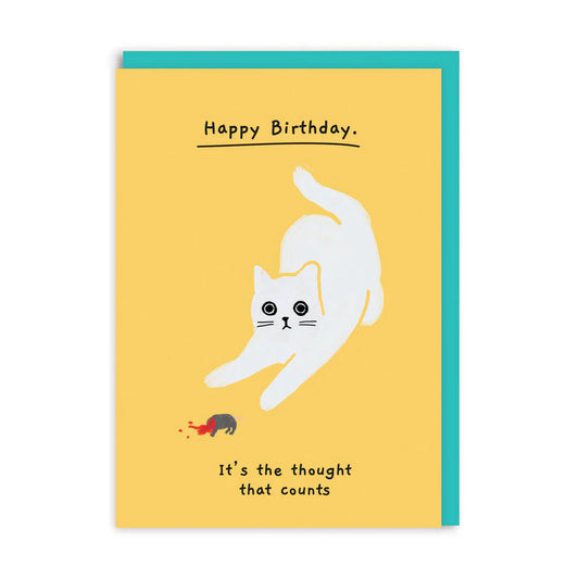 It’s the thought Cat Birthday Card