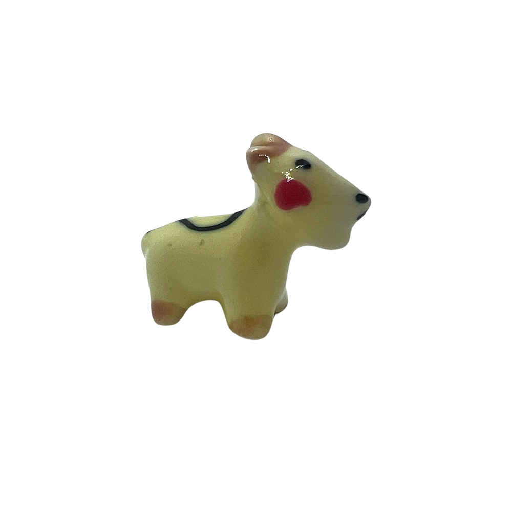 Mini Ceramic Figurines, Assorted Colour, Approx. 2cm: Goat (#37)