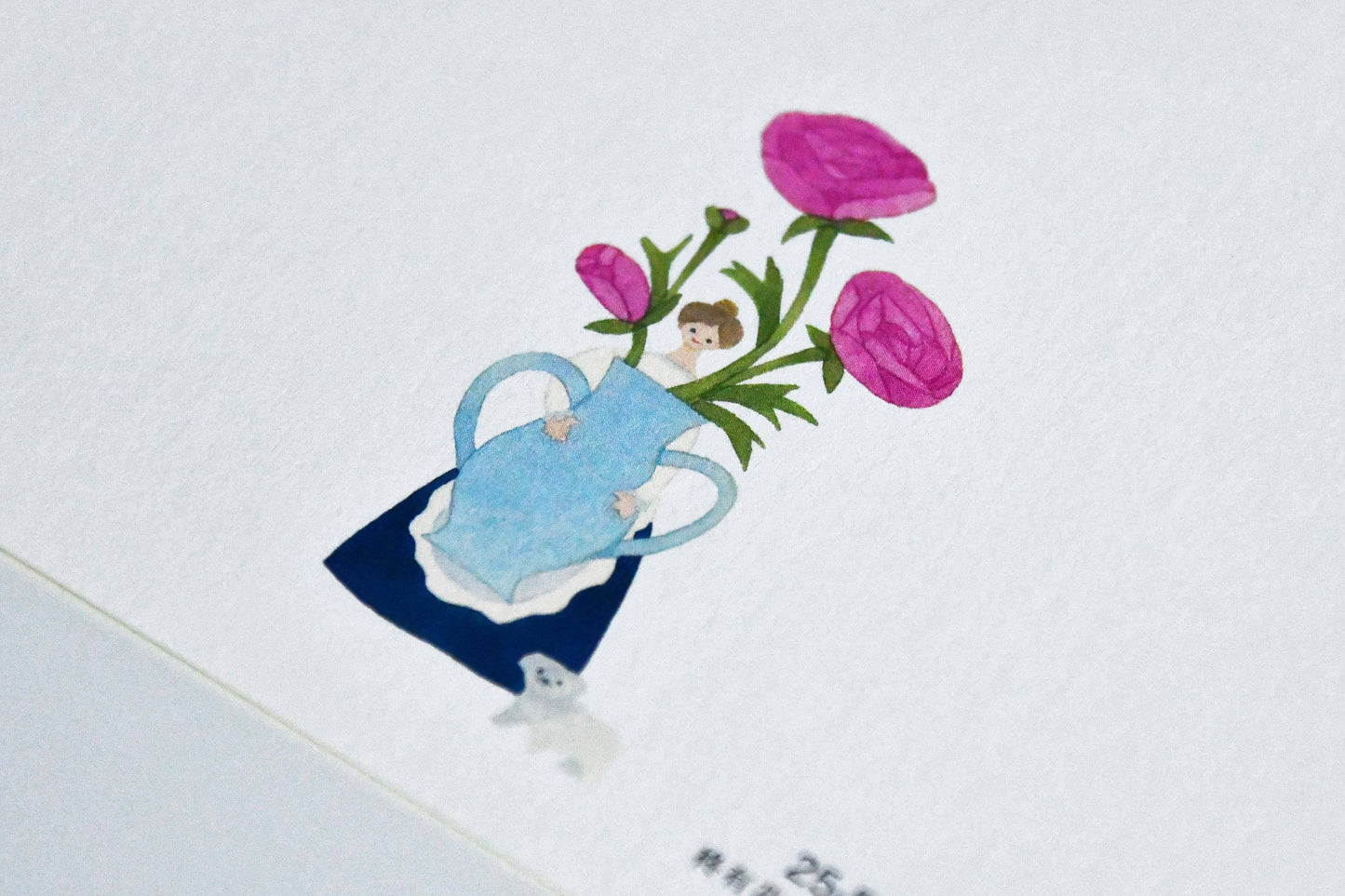Yuka Hiragi Japanese illustrator Emboss Postcard - Rich fruits