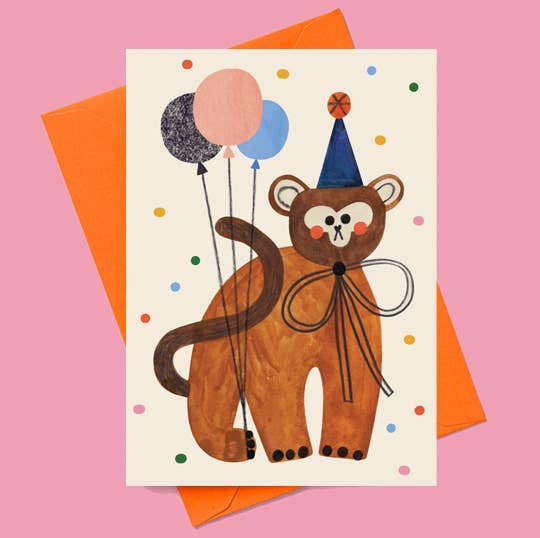 PARTY MONKEY card