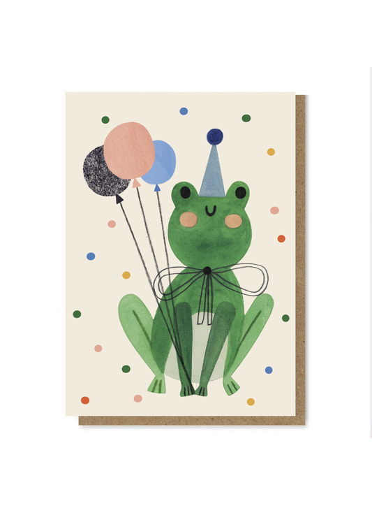 PARTY FROG card