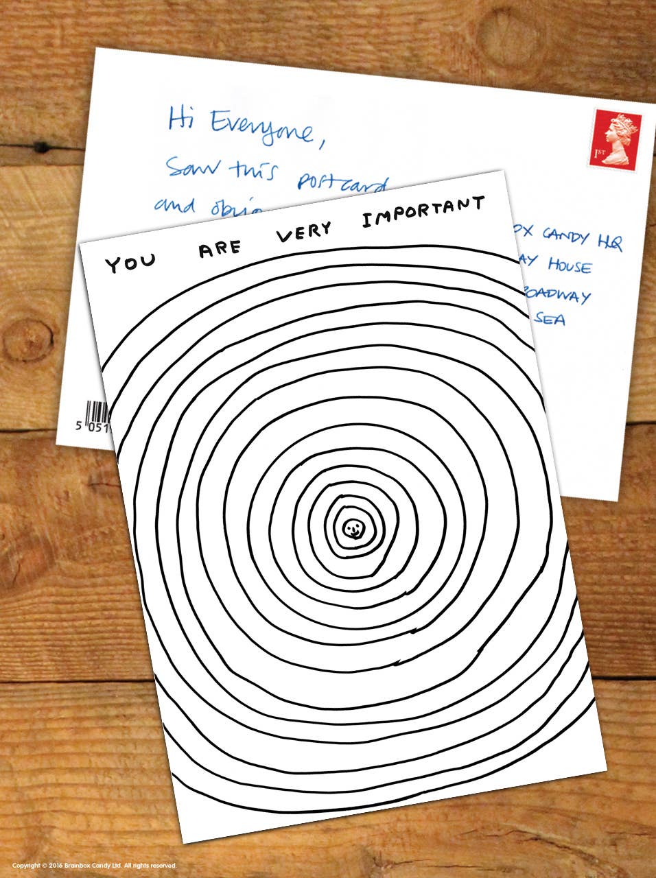 David Shrigley Postcard You Are Very Important