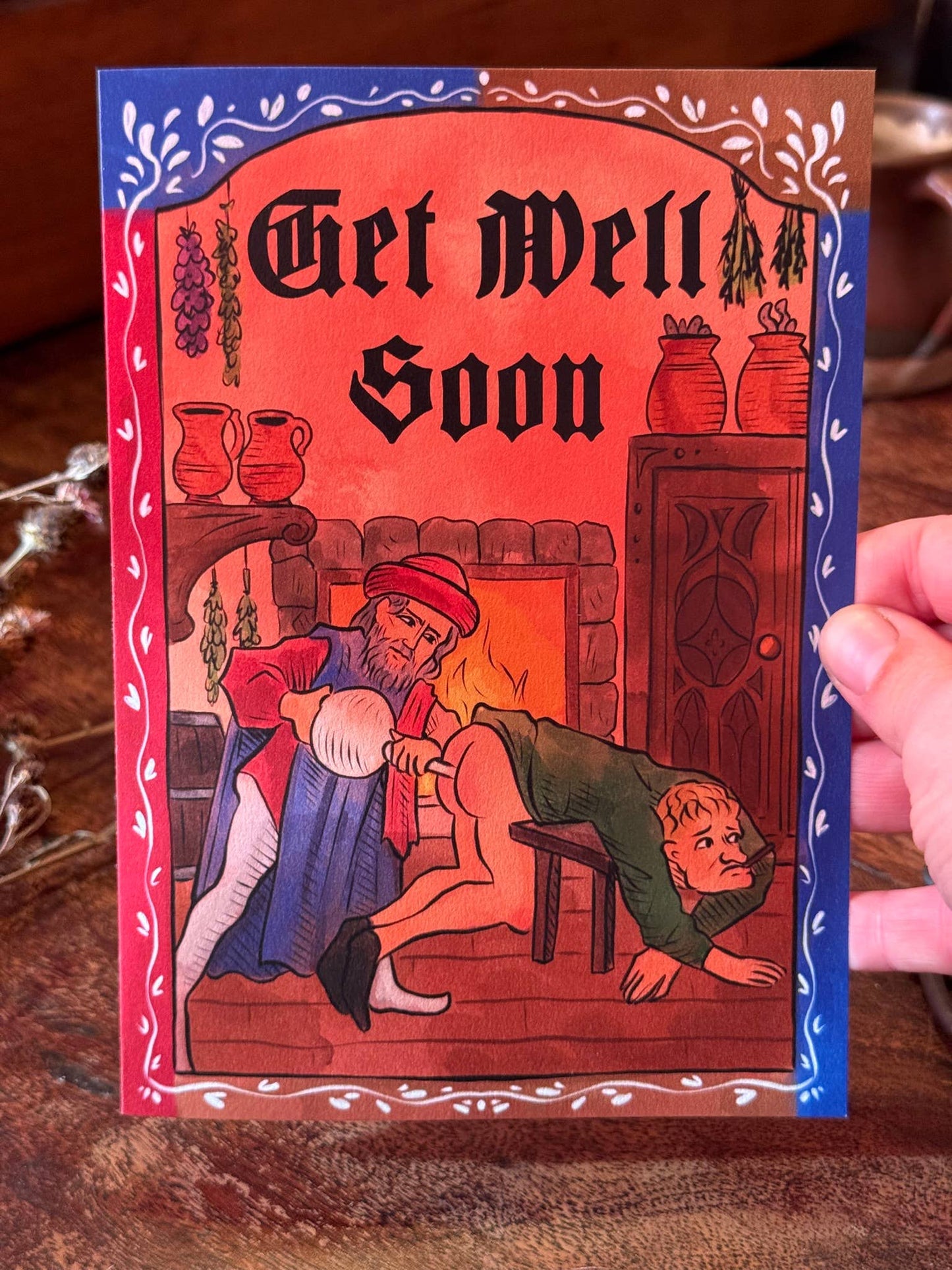 Get Well Soon - Medieval Funny Greeting Card