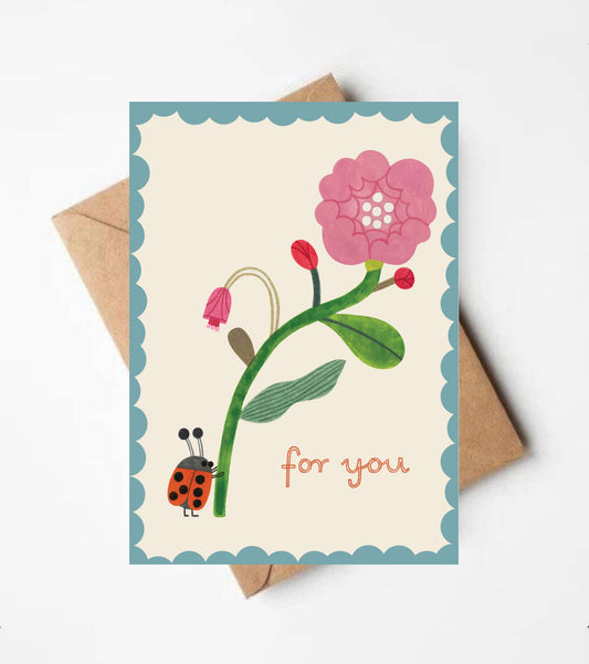 LADYBIRD&FLOWER card