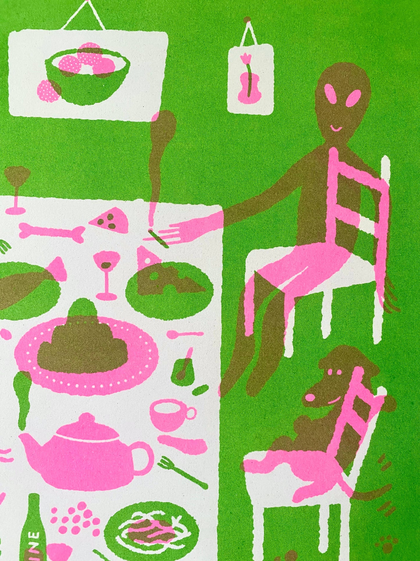 A3 ‘Dream Dinner Party’ Risograph Print