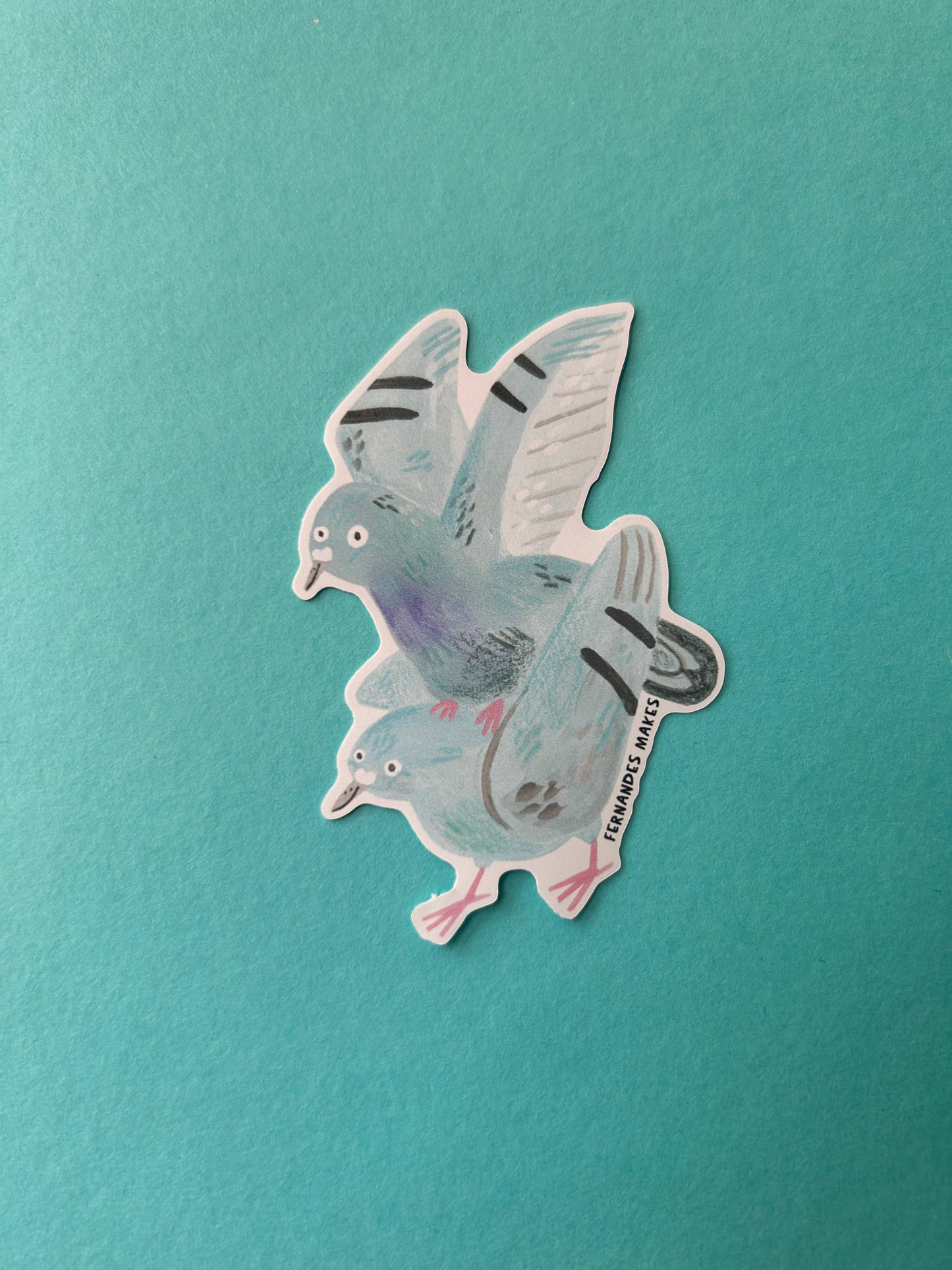Bruce and Barry Pigeon Vinyl Sticker
