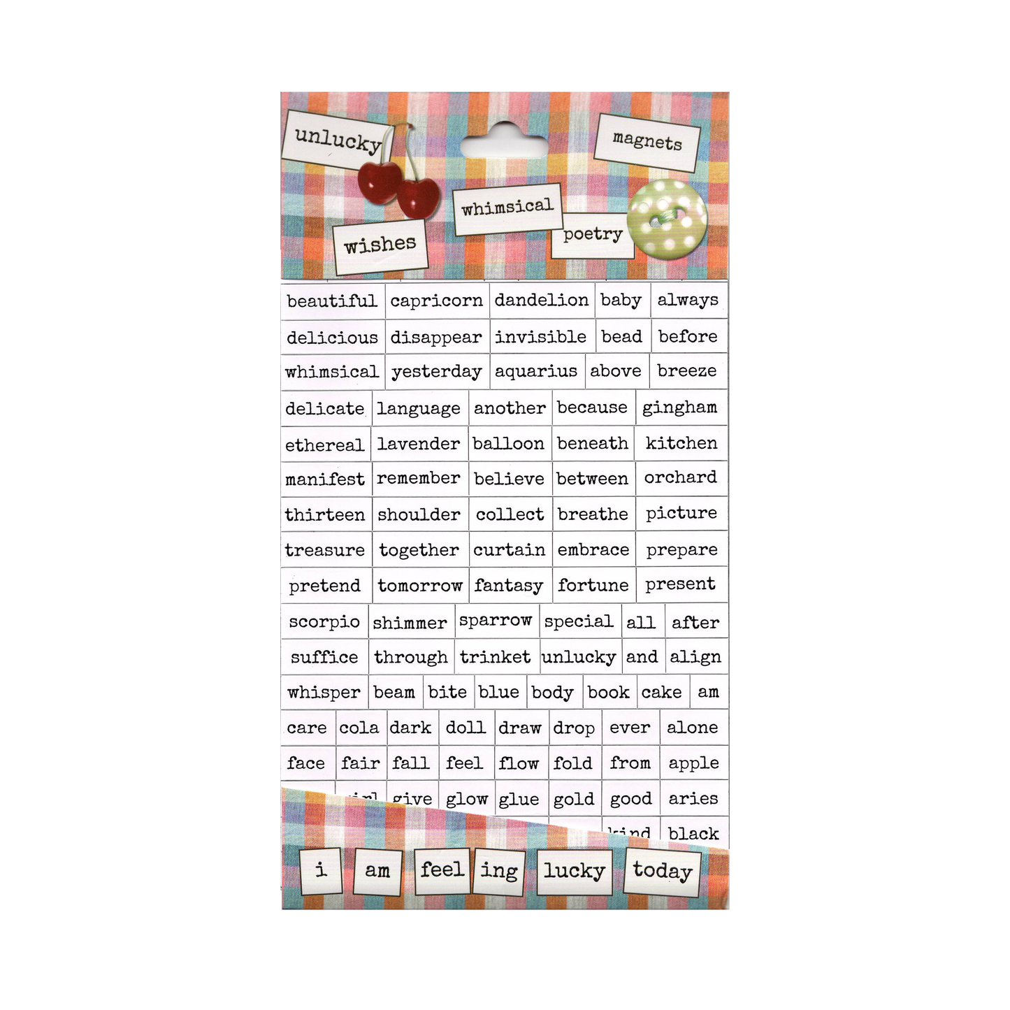 Whimsical Poetry Magnets | 376 Unique Words & Letters