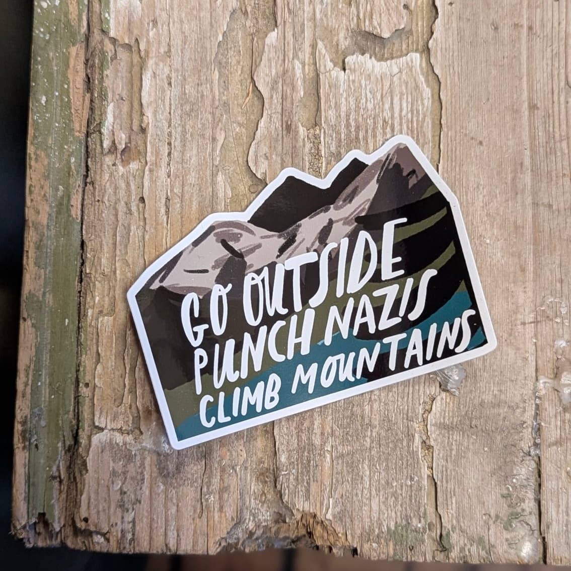 Climb mountains sticker 