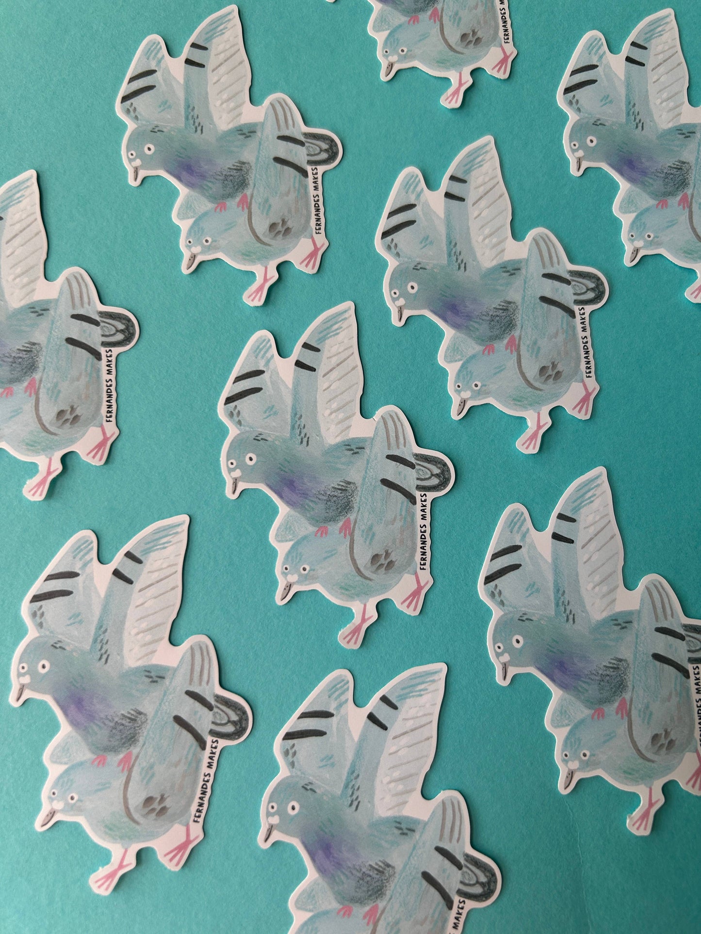 Bruce and Barry Pigeon Vinyl Sticker
