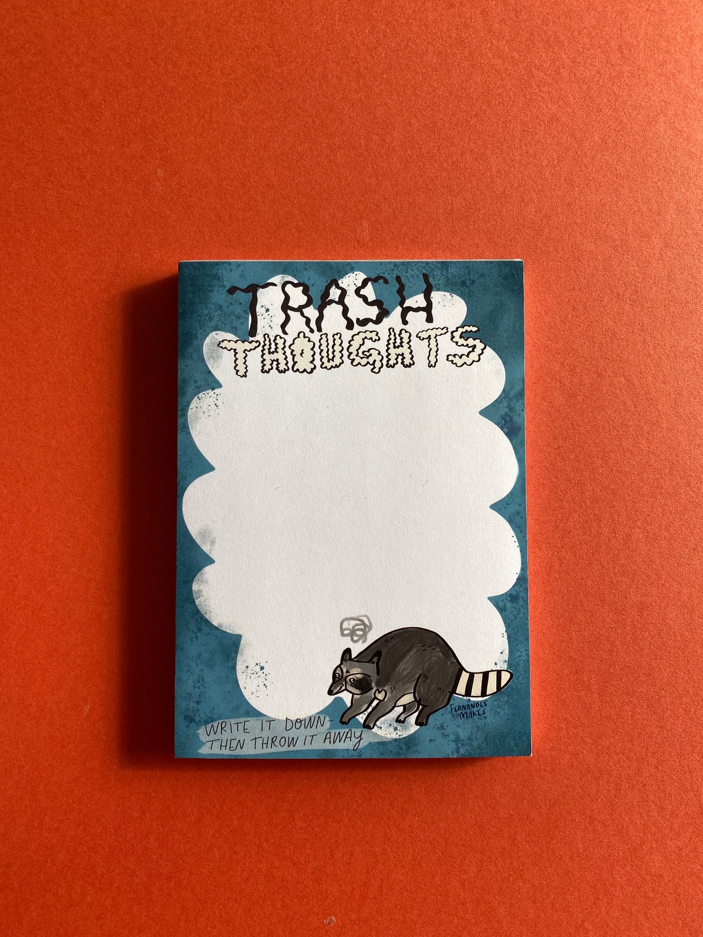 Trash Thoughts Raccoon A6 Jotter / Notepad / Pad
