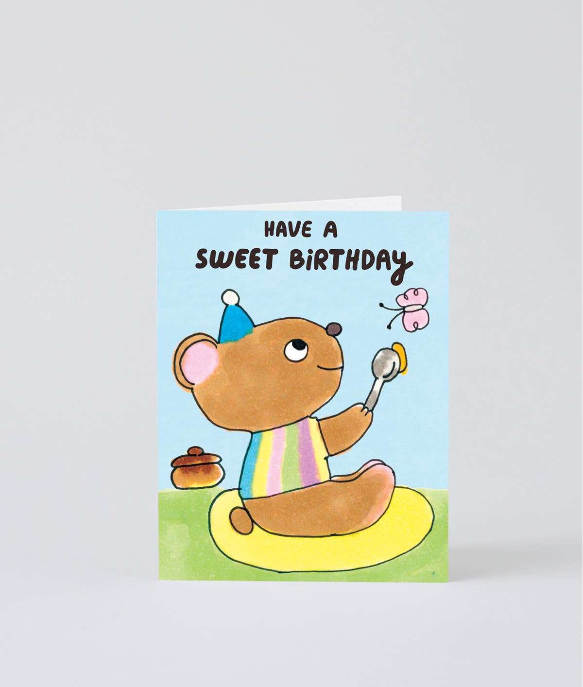 Have A Sweet Birthday Bear Kids Greeting Card