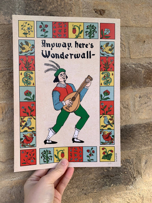 Wonderwall Bardcore Medieval A4 Laser Print