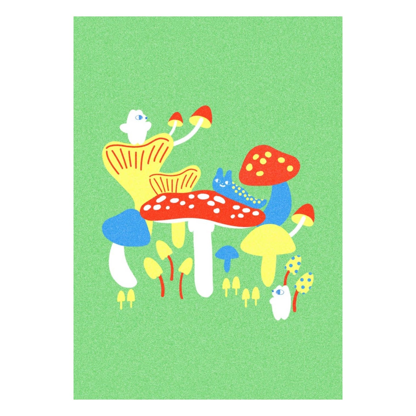 A4 Toadstool Art Print, Portrait
