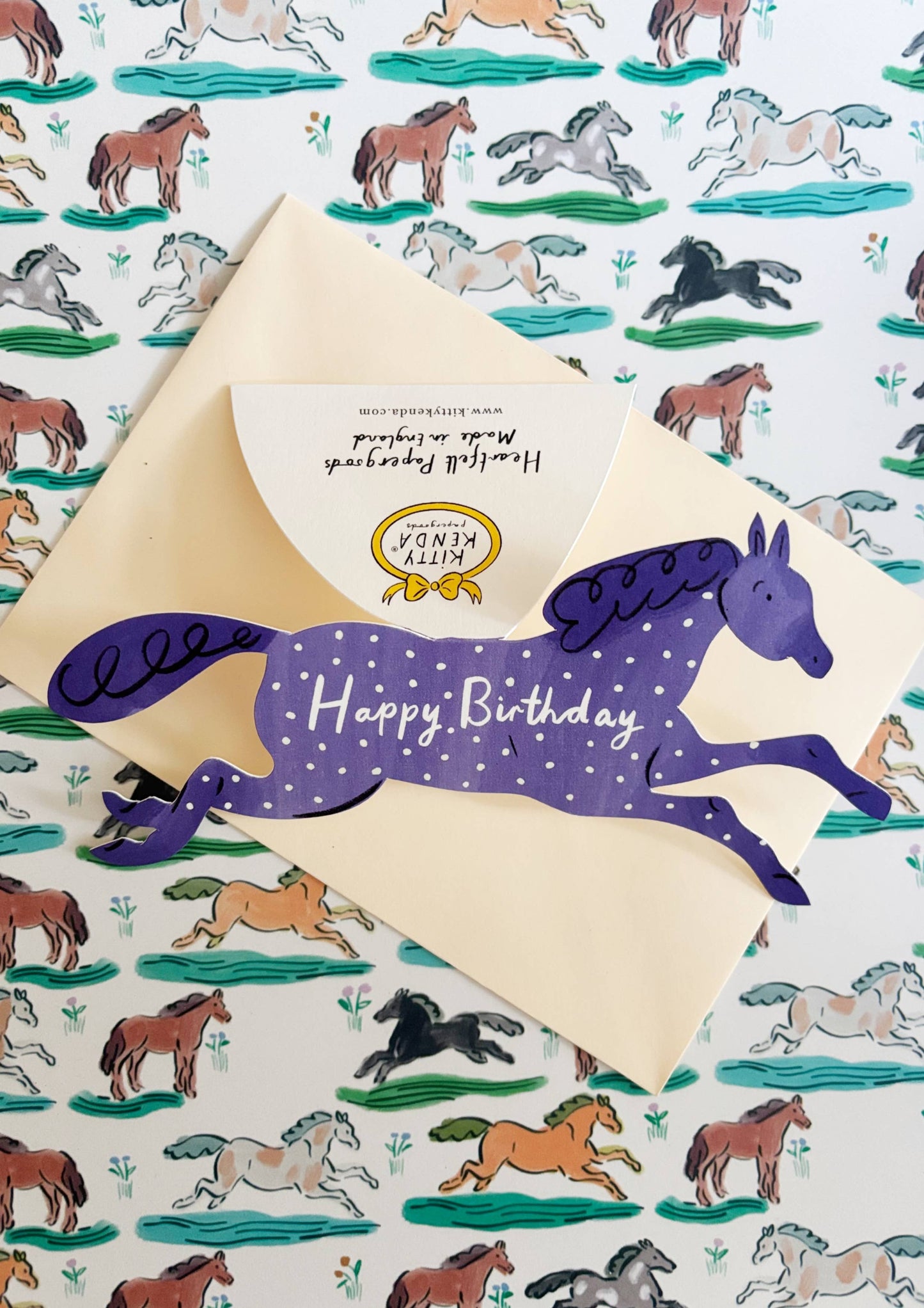 Wild Horse Shaped Greeting Card  