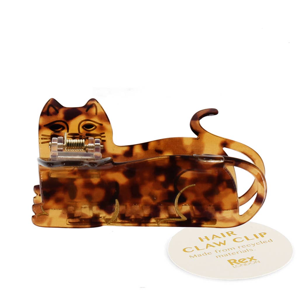 Hair claw clip - Sitting cat