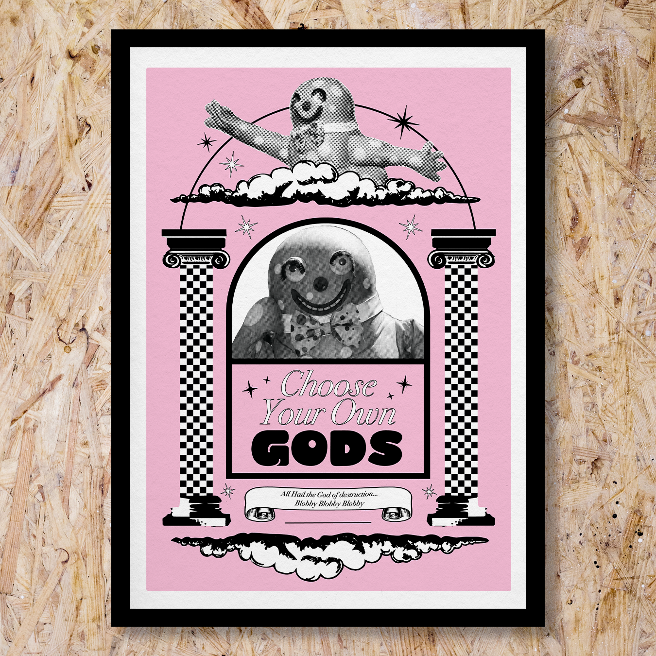 Choose Your Own Gods Blobby A3 Art Print